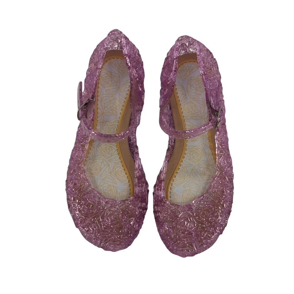 Purple Jelly Mary Jane Wedge Sandals Size 27 Girl’s